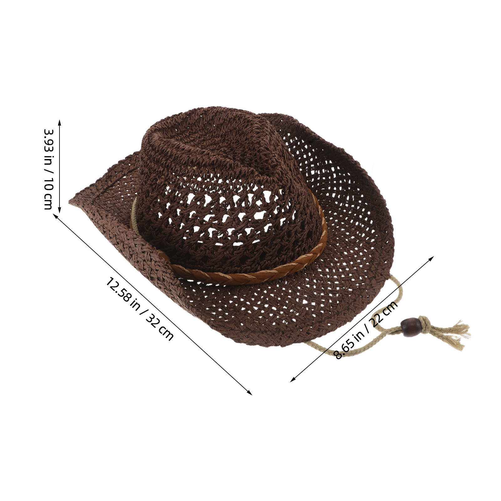 Kids Straw Cowboy Hat Western  - Sun Hat Wide Brim ulasan dan harga