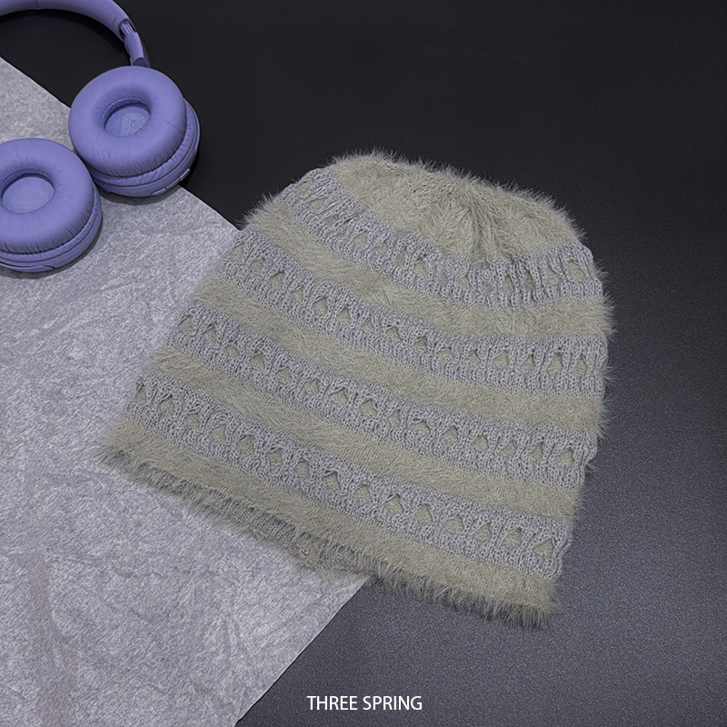 New Korean Style Candy‑Color F - Beanie Cuffed Knit ulasan dan harga