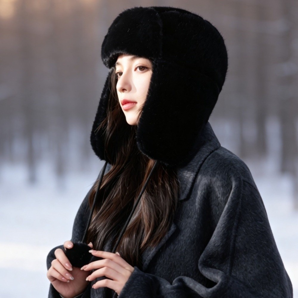 Warm Polyester Trapper Ear Fla - Trapper Hat Ear Flap ulasan dan harga