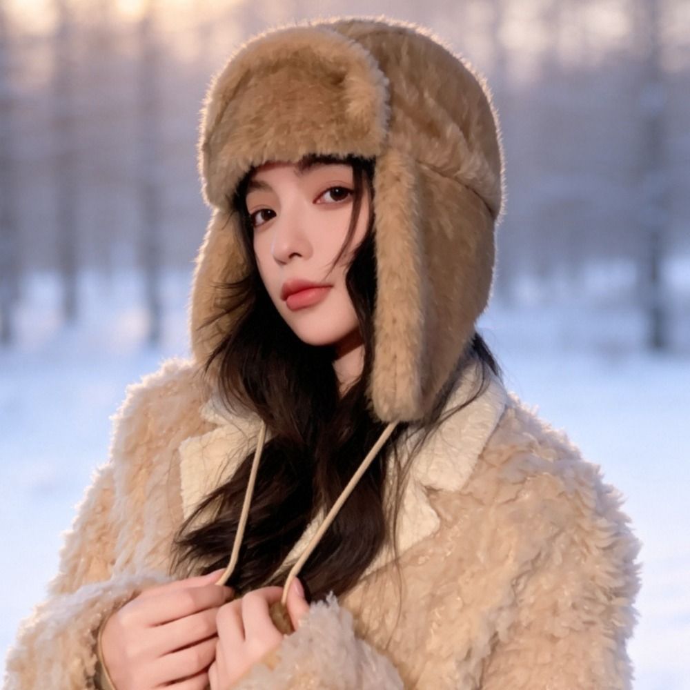 Warm Polyester Trapper Ear Fla - Trapper Hat Ear Flap ulasan dan harga