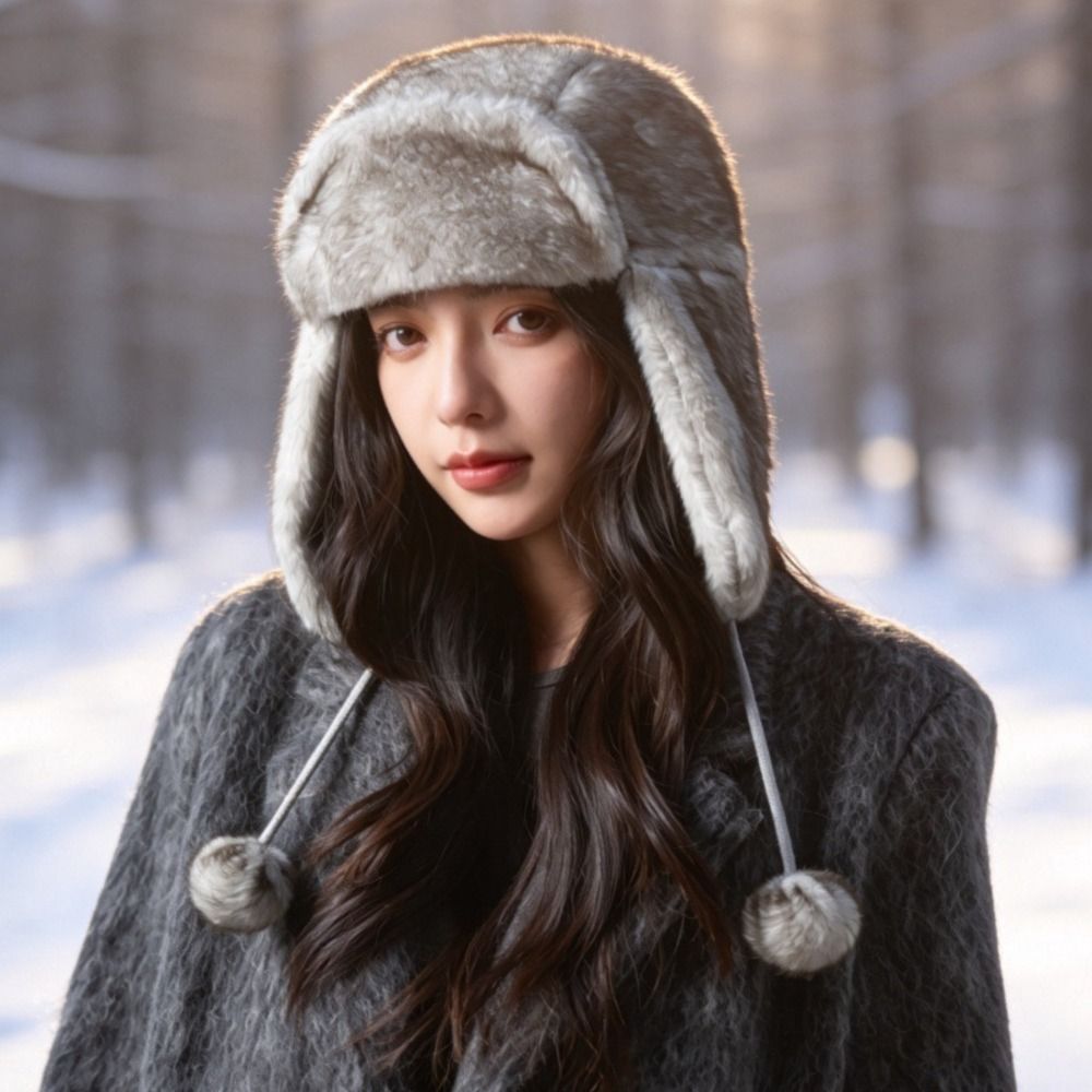 Warm Polyester Trapper Ear Fla - Trapper Hat Ear Flap ulasan dan harga