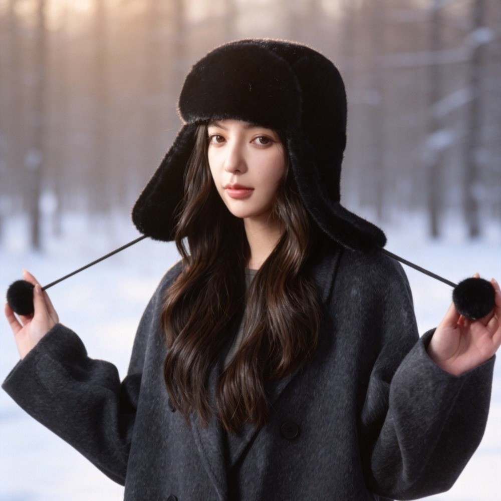 Warm Polyester Trapper Ear Fla - Trapper Hat Ear Flap ulasan dan harga