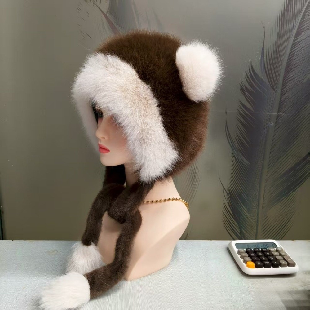 Polyester Material Faux Fur Tr - Winter Trapper Hat ulasan dan harga