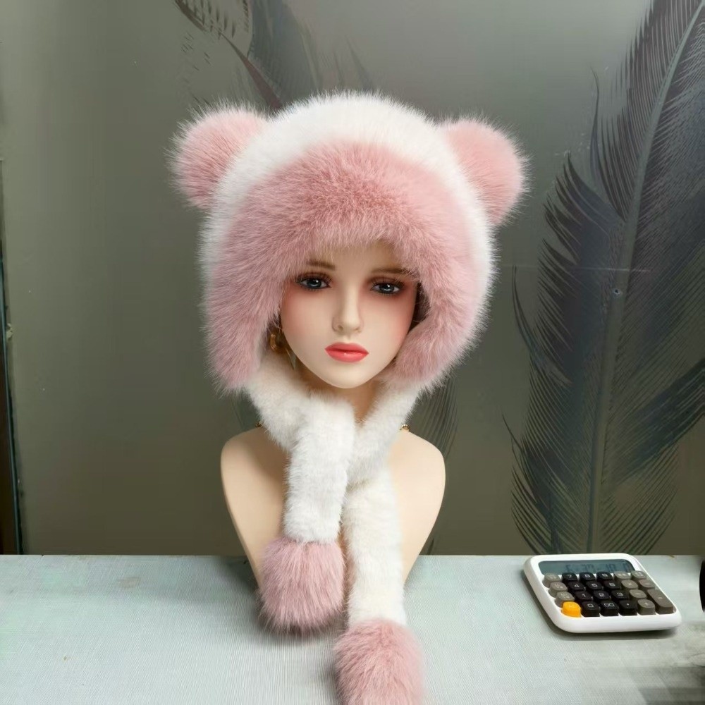 Polyester Material Faux Fur Tr - Winter Trapper Hat ulasan dan harga