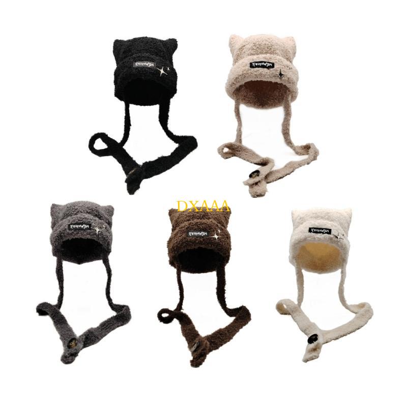 DXAA Trendy Crochet Ear Trappe - Winter Trapper Hat ulasan dan harga