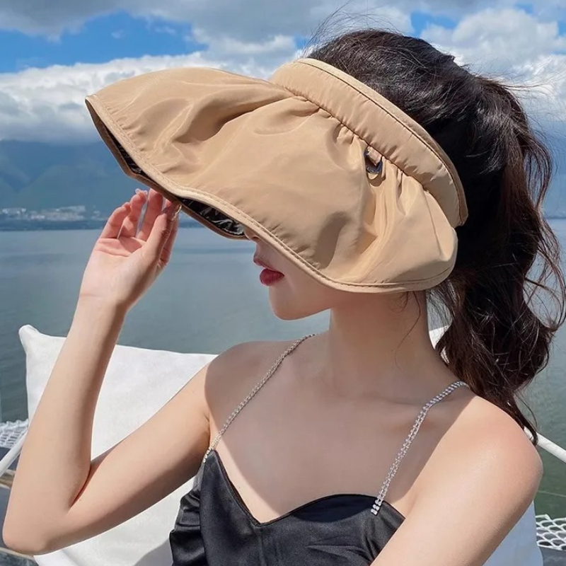 UPF50+ Foldable Headband Sun V - Visor Sun Hat ulasan dan harga