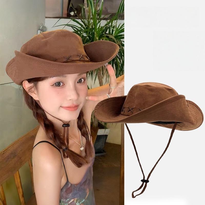 Wide Brim Western Cowboy Panam - Sun Hat Wide Brim ulasan dan harga